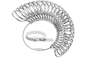 UUBAAR 27-Piece Professional Ring Sizer Measuring Tool Kit and Finger Ring Sizing Measure Gauge