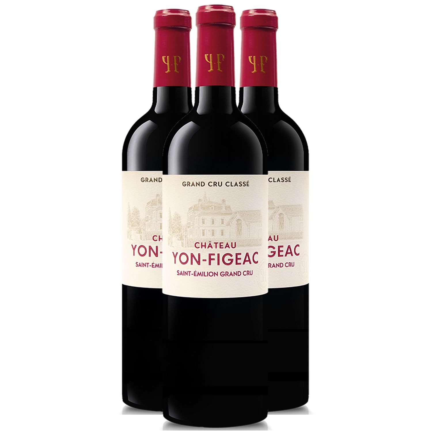 Château Yon Figeac Saint-Emilion Grand Cru - Rouge 2020 - Vin Rouge de Bordeaux (3x75cl)