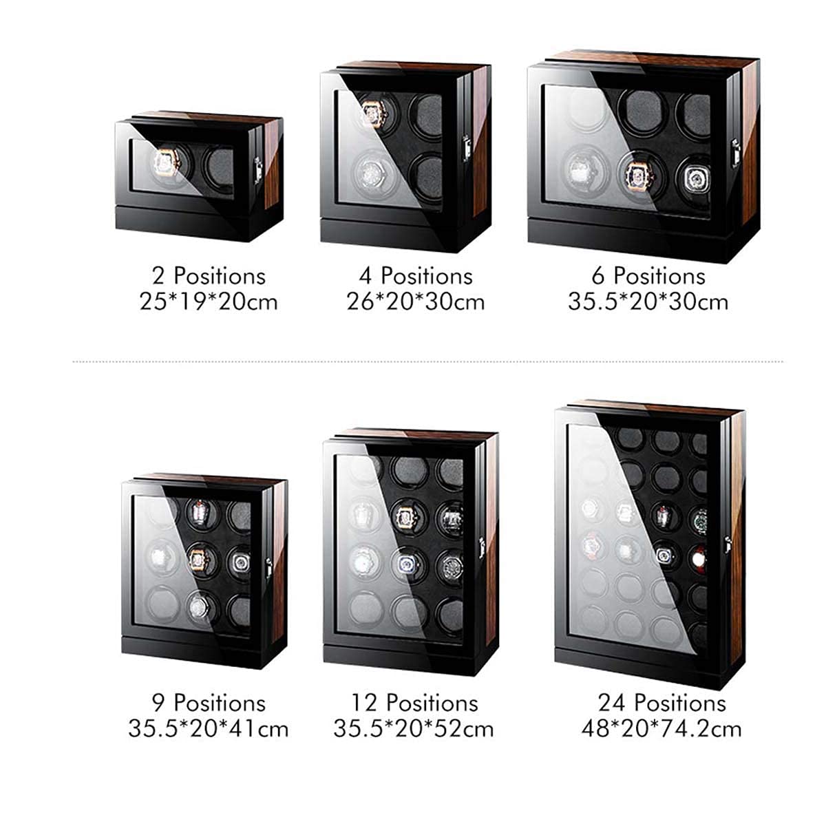 Scatola Portaoggetti Automatica in Legno per Orologio con Schermo LCD Touch Screen, Rotazione Automatica, Cassaforte in Legno con Display A LED, Cassaforti da Muro, Bella Casa