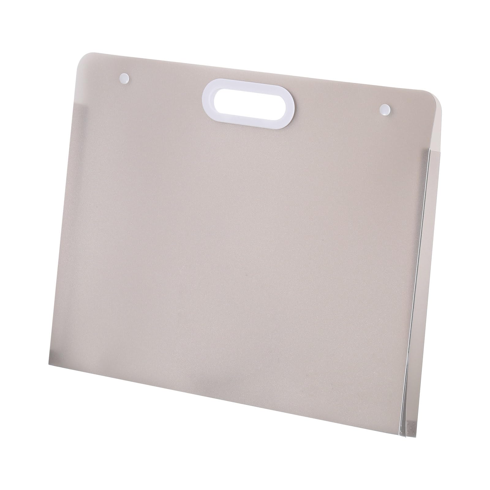 PATIKIL 17 x 14 Inch Plastic Art Portfolio, Large Art Storage Bag with Handles