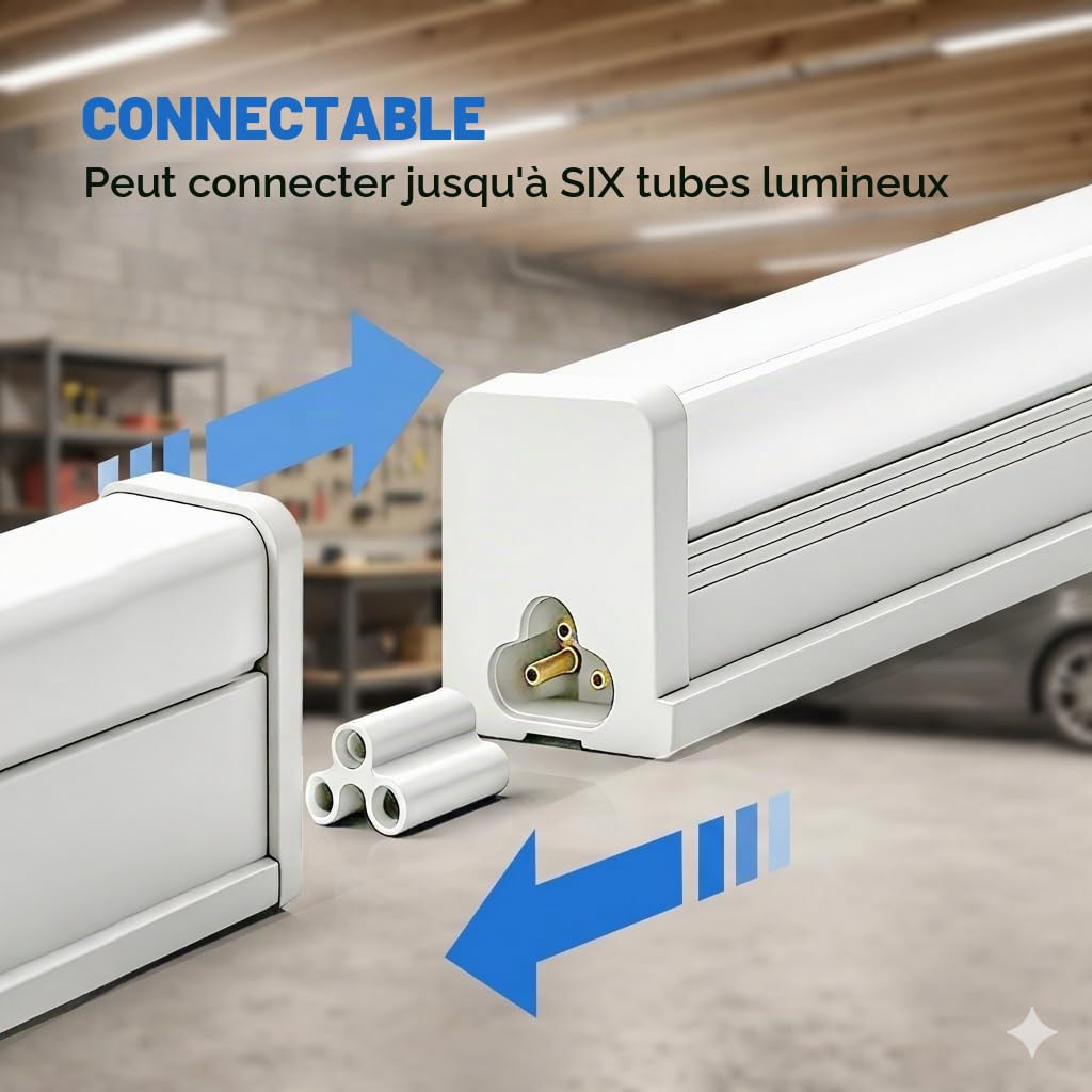 30pcs T8 LED Lampe Atelier 100cm 36W 3996LM IP65 extérieur étanche | 6500K Lampe Fluorescente LED étanche pour Cave, Garage, et l'entrepôt Cuisine Salon Chambre Salle à Manger Balcon Couloir