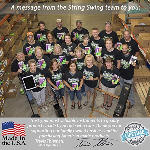 String Swing SW5RL-B-K Guitar Keeper Bundle with 5 Guitar Hangers & 1 Black Vein Strong Wall Mount