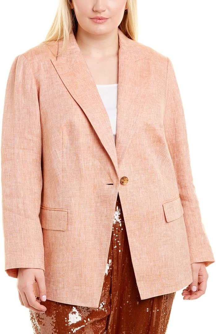 New York Plus Atticus Linen Blazer