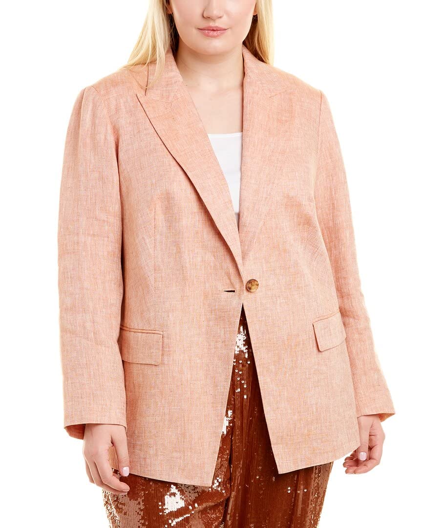 New York Plus Atticus Linen Blazer