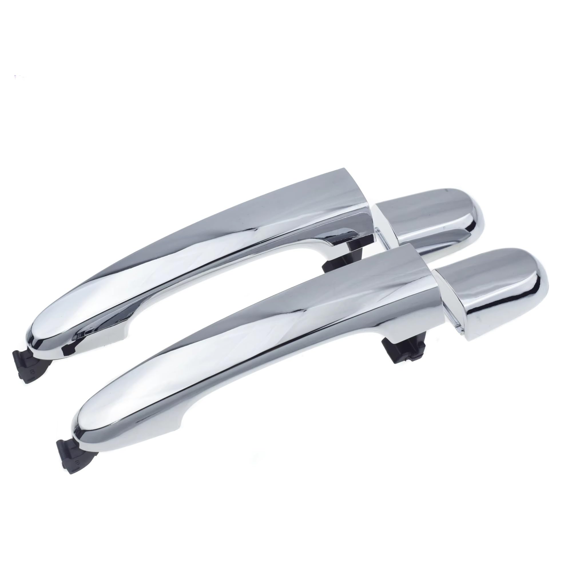 Zjyzyq One Color Car Sliding Outer Door Handle For Kia For Sorento 2011-2015 Chrome Exterior Outside Door Handle(2 Pcs Rear Pair)