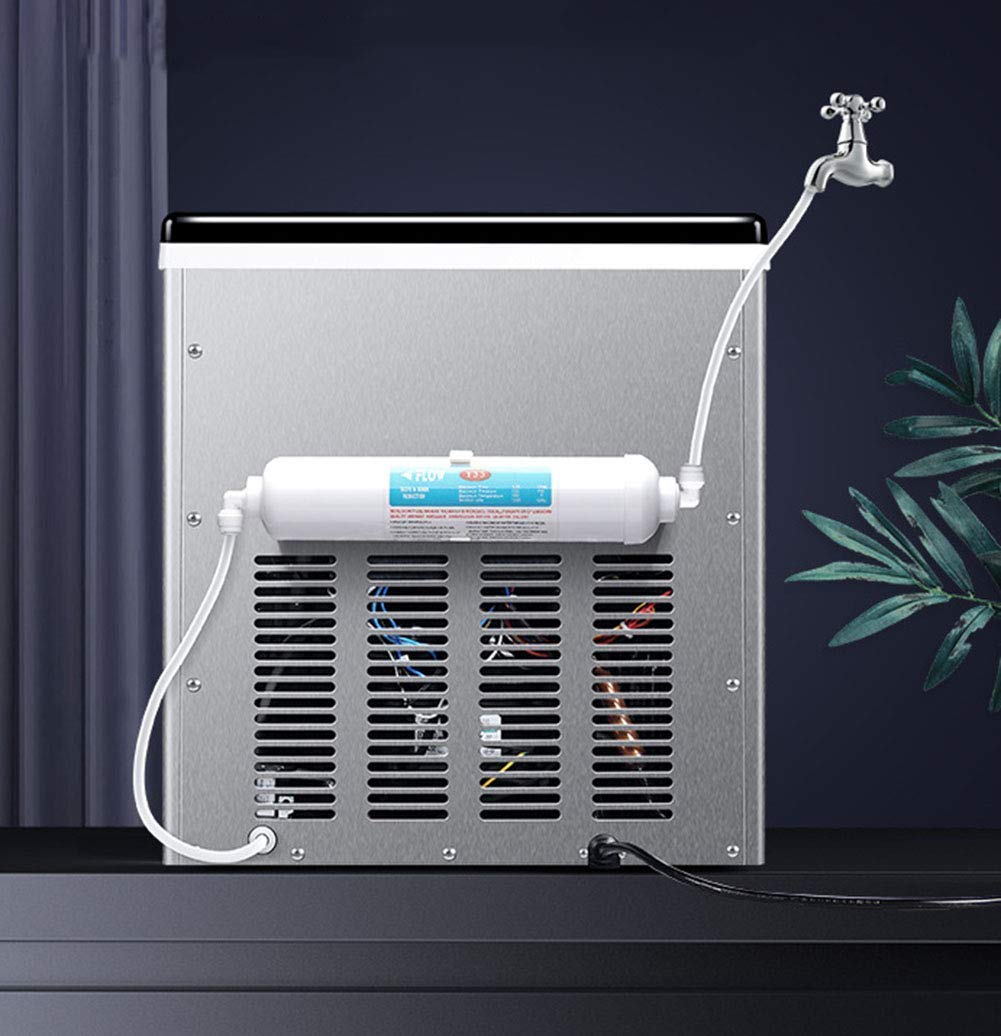 Petite Machine Automatique, 35 kg/24 h, Machine à glaçons électrique Rapide, Portable, pour Usage Commercial, Domestique, Cuisine, Bars, cafés et Salons de thé.