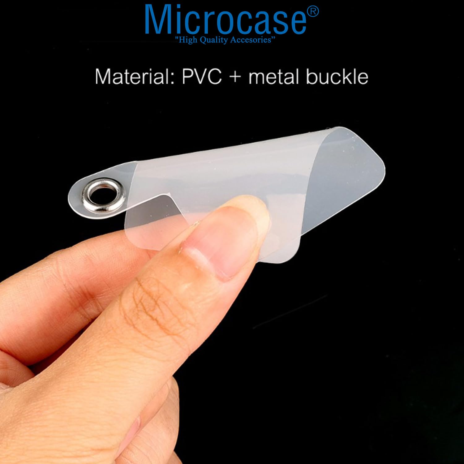 Microcase Telefon İp Askılıklar için Plastik Tutacak Bağlantı Parçası Şeffaf-AL4831 5 Adet