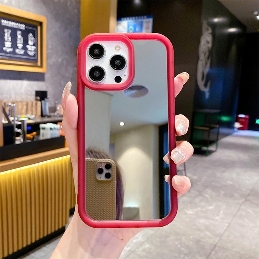 Coque Miroir pour iPhone 15 Luxe Antichoc Rose - 8