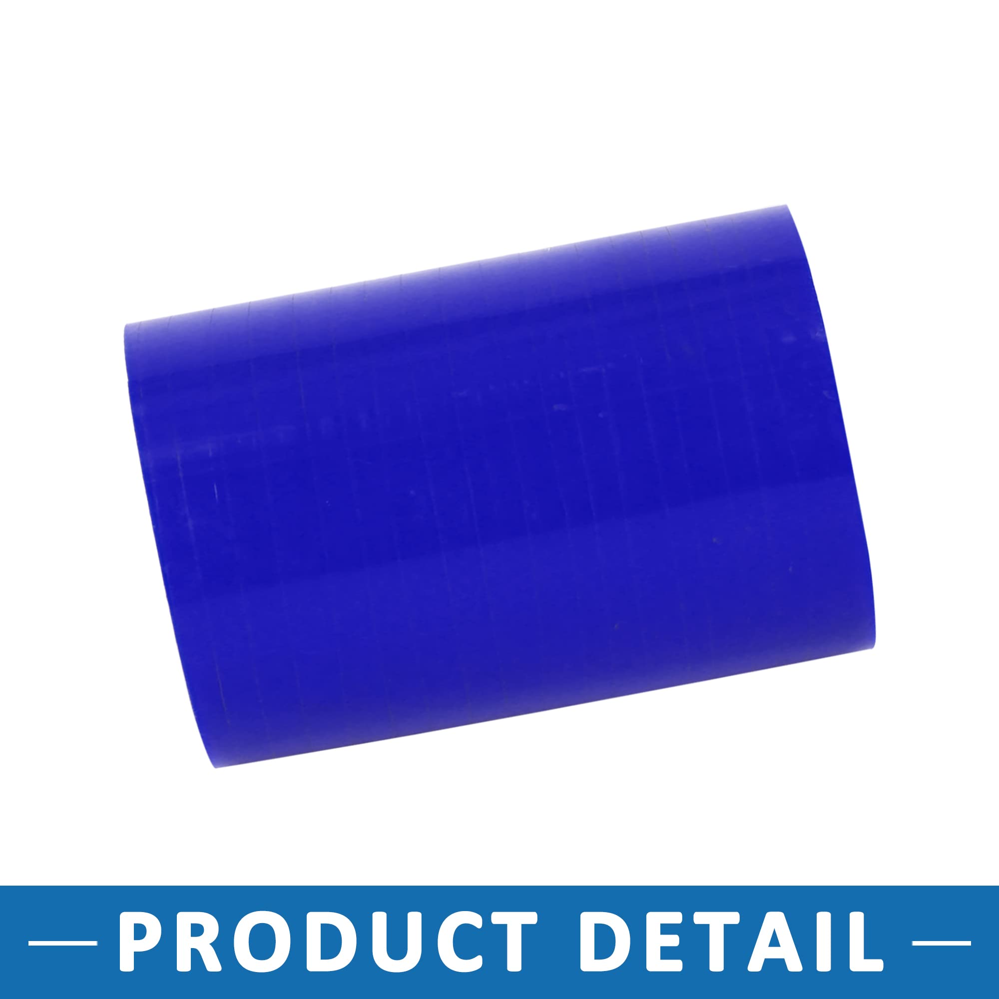 A ABSOPRO Auto Dritto Tubo 65mm ID Accoppiatore Intercooler Tubo Blu Silicone