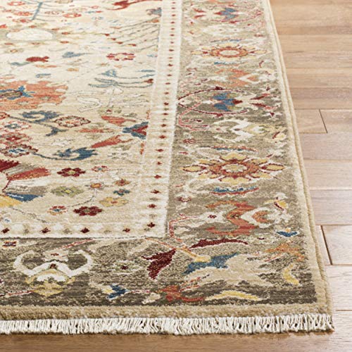 Tapete corredor SAFAVIEH Kashan 2'6" x 6' beige y topo miniatura 3