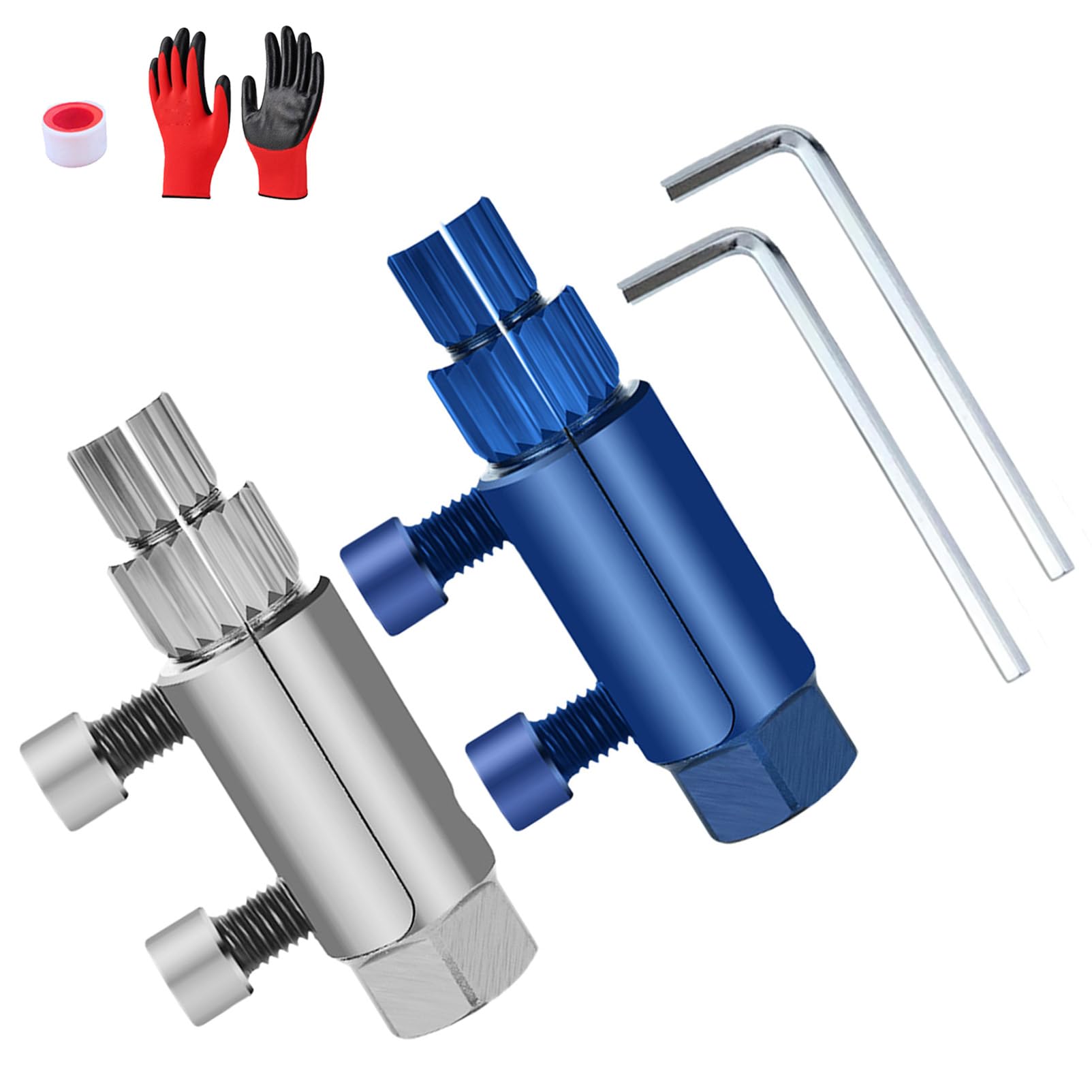 Broken Pipe Thread Extractor Tool, Broken Valve Thread Extractor, Faucet Valve Screw Extractor, Broken Faucet Removal Tool, for Pipes 1/2", 3/4", And