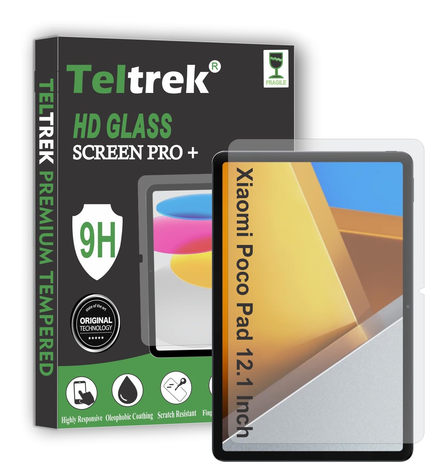 TELTREK Screen Guard Compatible With Xiaomi Poco Pad 2405CPCFBG (12.1 Inch) Flexible Fiber Screen Protector Not a Tempered Glass, Not Edge to Edge ScreenGuard. (B0D5V6GDZ2) Amazon Price History, Amazon Price Tracker