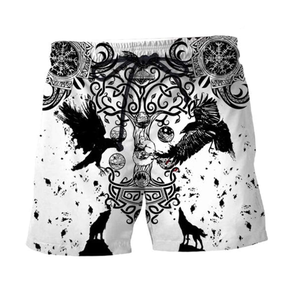 Herren Jogginghose Wikinger Design - Odin & Vegvisir Motiv