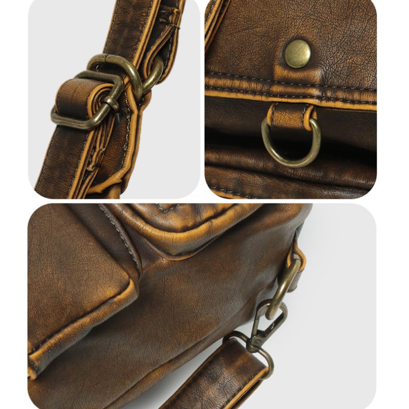 Preppy Large Cute Purse Y2k Streetwear Women's Leather Tote Bag City Bowling Bags Trendy Y2k Purse Belt Bag4