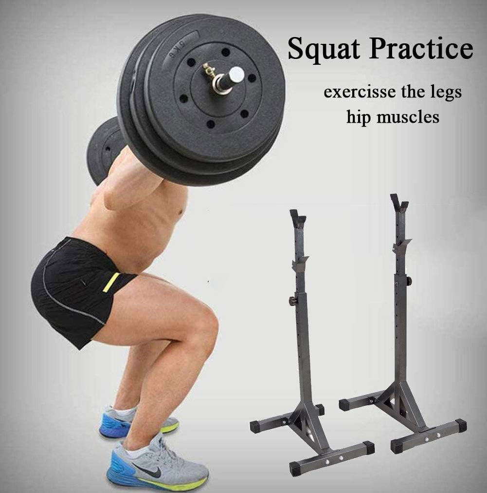 GOFEI Squat Rack Stands, Adjustable Power Weight Bench Support, Dipping Station Barbell Rack, Max Load 100 Kg, for Indoor Outdoor Gym Fitness Stretching Training : Sports & Outdoors