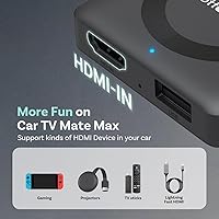 Vista 5 de OTTOCAST Car TV Mate Max, 2025 Fire TV Stick Converter & Screen Mirroring Adapter for Wireless CarPlay/Android Auto, HD HDMI Car Adapter Cast