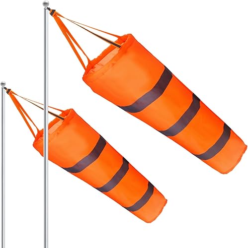 Boao 2 piezas de manga de viento colorida para colgar, decoración de orgullo gay, lesbiana gay, material impermeable para decoración colgante al