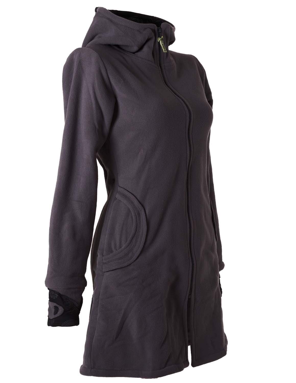 Vishes - Alternative Bekleidung - Warmer Elfen Kurzmantel mit Zipfelkapuze