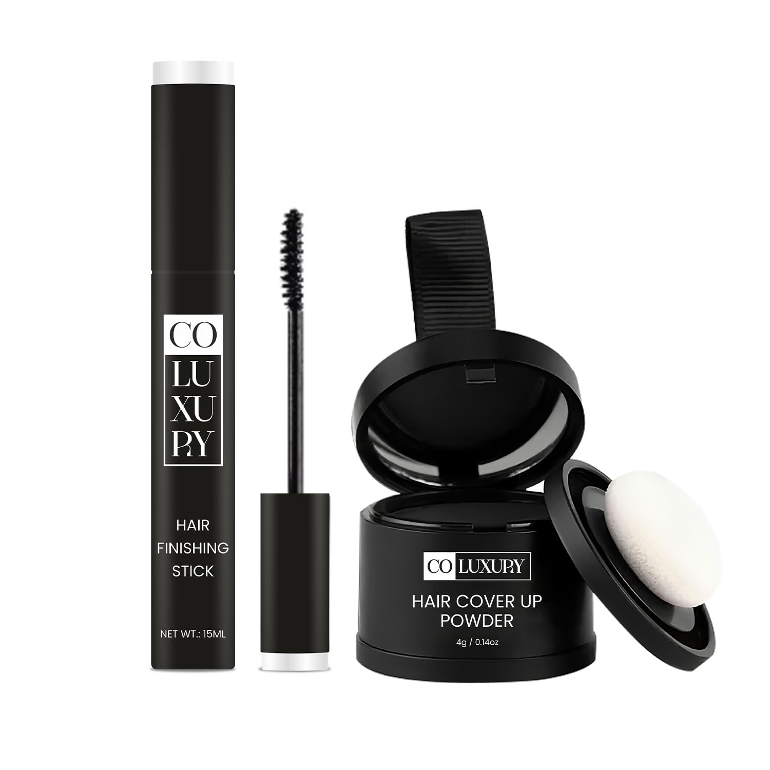 CO LUXURY Hair Care Combo | Hair Finishing Stick (15ml) + Hair Cover Up Powder (4g) | Instant Flyaway Control & Grey Hair Coverage-image-23