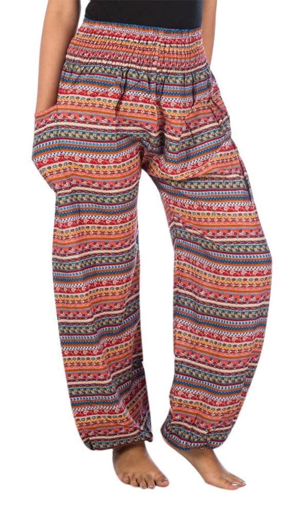 Lofbaz Harem Pants for Women Yoga Boho Hippie Clothing Womens Palazzo Bohemian Pajama Trousers Beach Indian Gypsy Genie Clothes — view 86