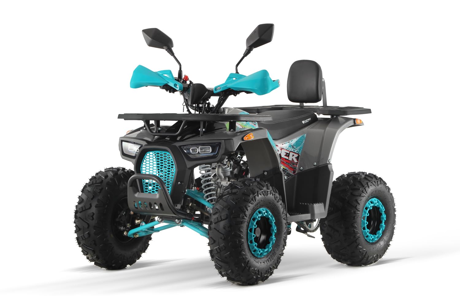 125cc midi Kinder Quad Dustrider RS8-A Sport, Farbe:Black - Red