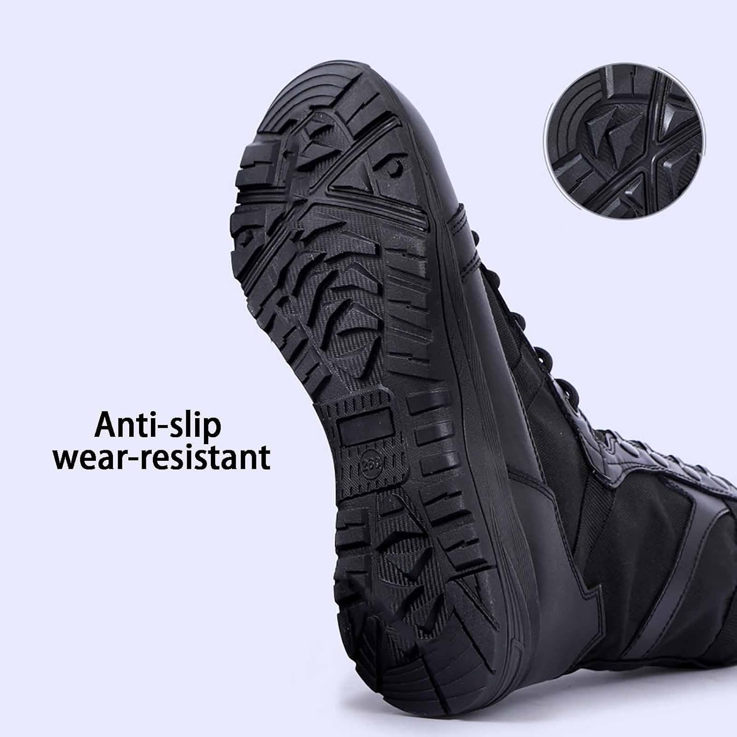 CLSQLXYJZC Durable Army Combat Boots, Men's Waterproof Hiking Work Boots Men's military tactical boots Lightweight work boots for men breathable jungle Desert Boots
