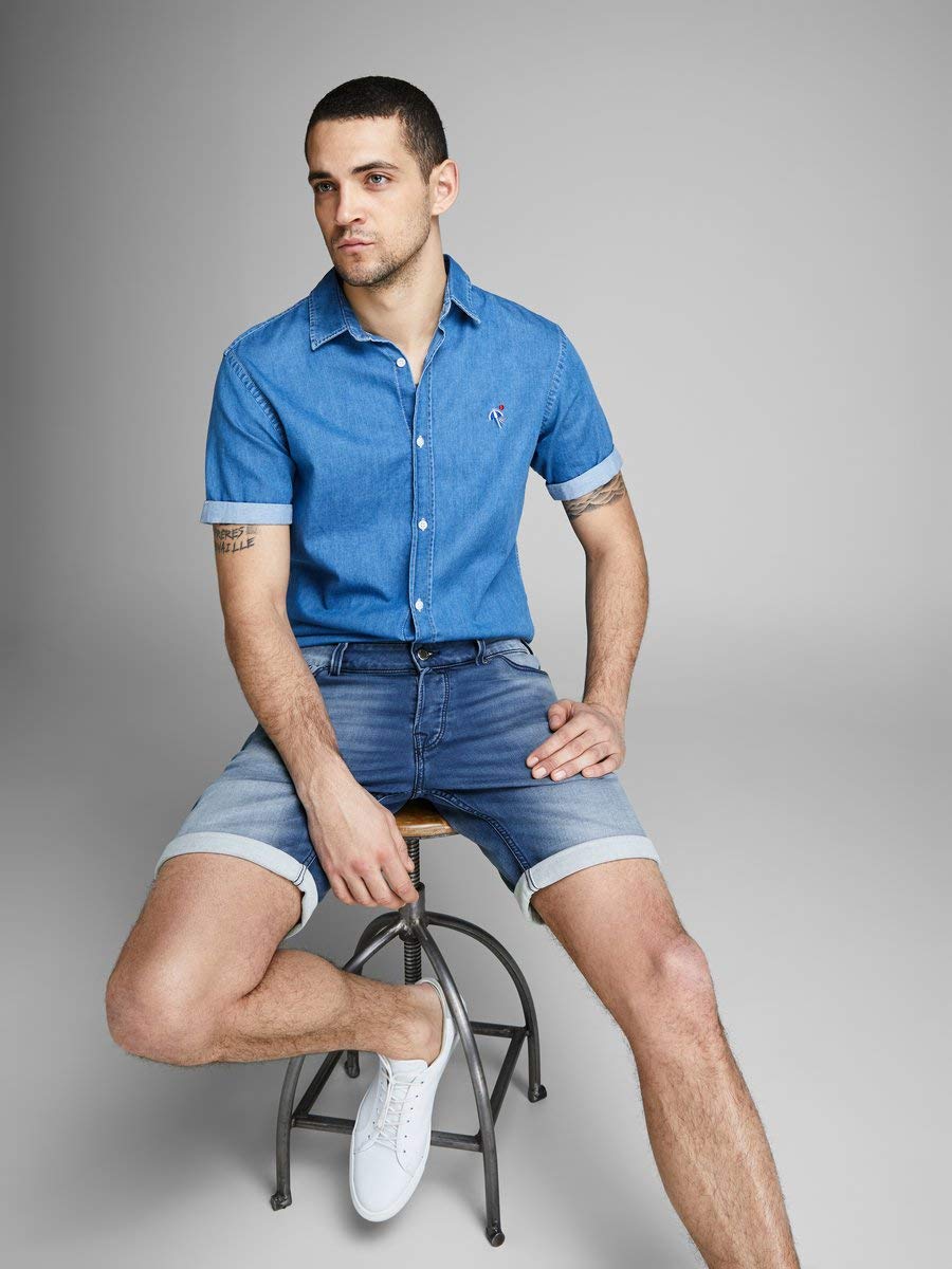 Jack & Jones Herren Jeans-Shorts Jjirick Jjorg Shorts Jj 657 50sps STS