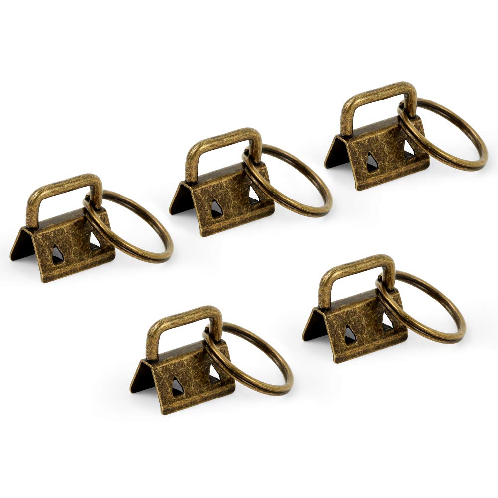 SPEEDWOX Key Fob Hardware with Split Ring Wristlet Sets Webbing Crafts