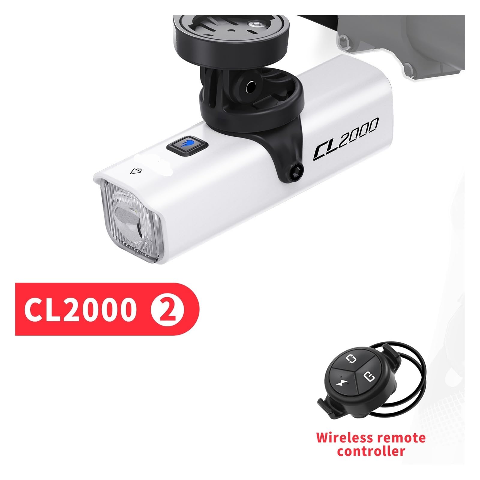 1 Uds CL2000 2000LM Faro de Bicicleta de línea de Corte