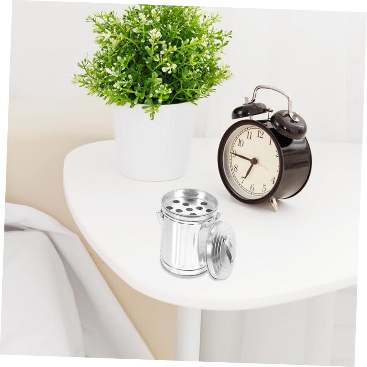 PRETYZOOM 10 Stk Mülleimer Badezimmer-müllorganisator Müll Kontainer Stifthalter Mini-abfallbehälter Aus Metall Tisch Abfalleimer Desktop-müllcontainer Altpapierbehälter Abfallkorb Weißblech