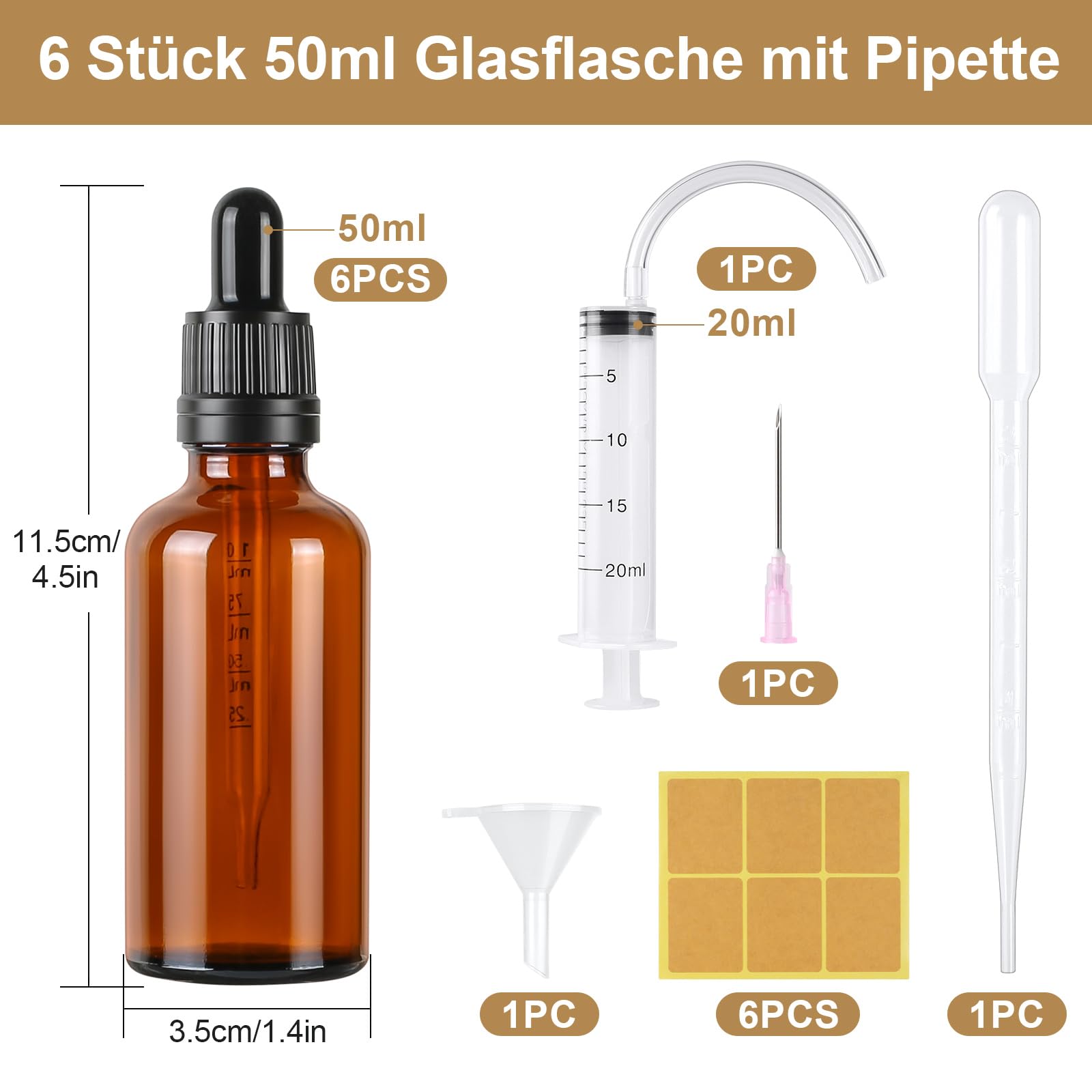 Flaconi Contagocce 15ml LDPE - Confezione Da 10 Per Liquidi, Olio E Campioni - Foto 7