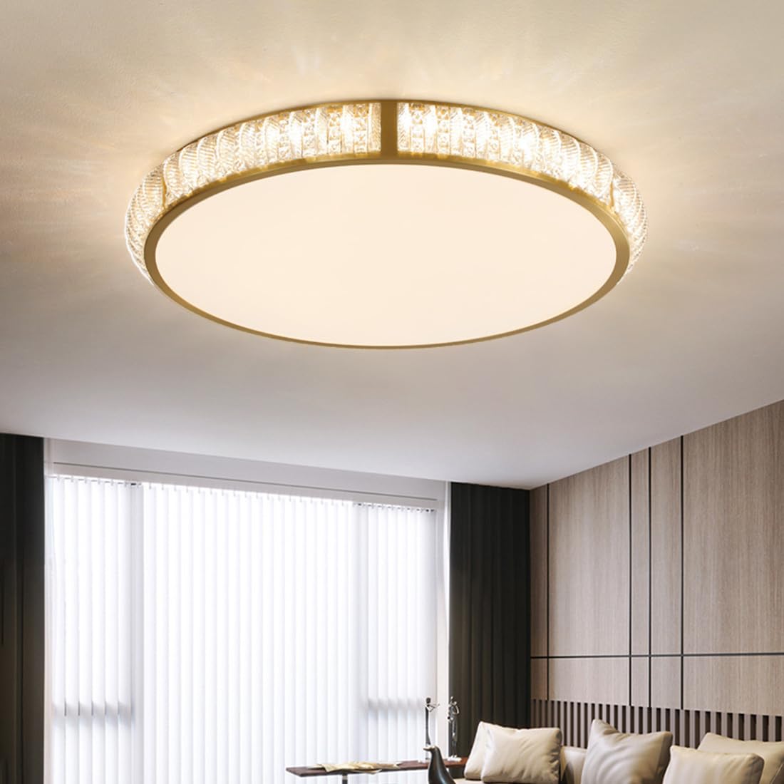 Chandelier LED pour chambre à coucher et salon avec télécommande amovible