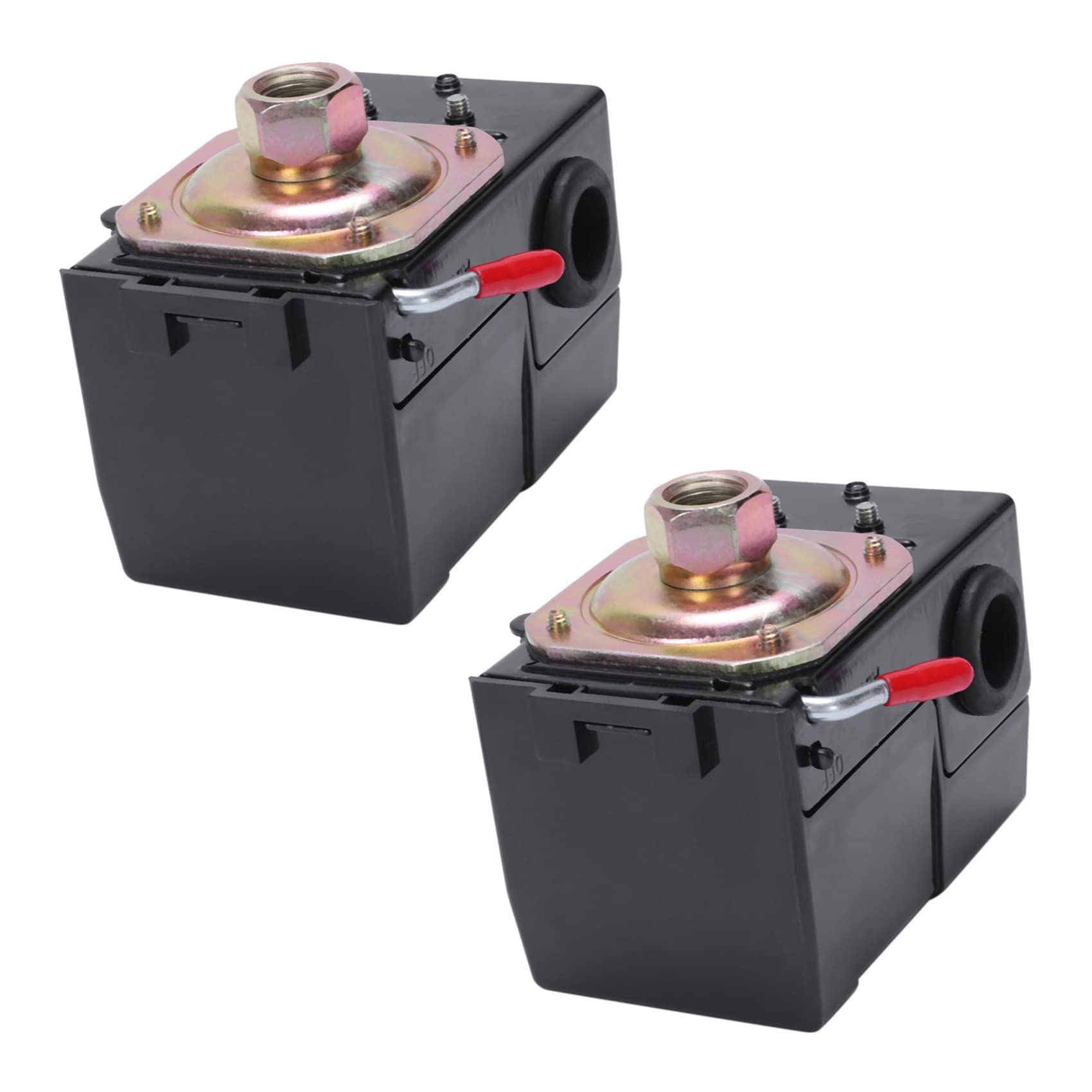 Jnchdghwa Black 2Pcs Air Compressor Switch Universal Pressure Switch 95-125 Psi For Air Compressor Pump Control Valve
