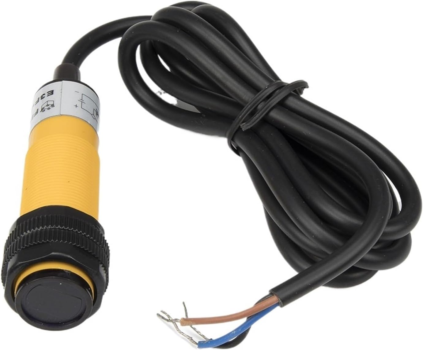 1pcs M18 5cm Sensing NPN NO NC E3F-DS5C4 E3F-DS5C2 Diffuse Reflective Cylinder Amplifier Sensor Switch(C2 NPN NC)