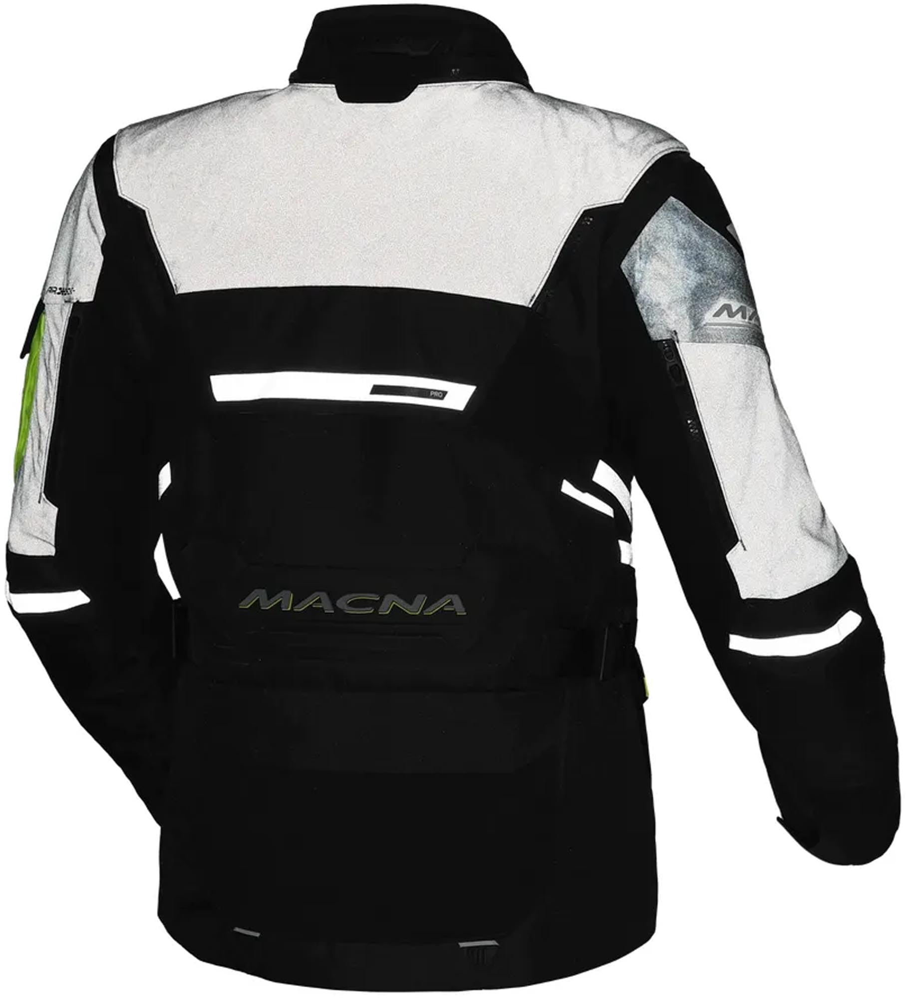 Macna Flexodus NightEye wodoodporna kurtka tekstylna motocyklowa, 3XL