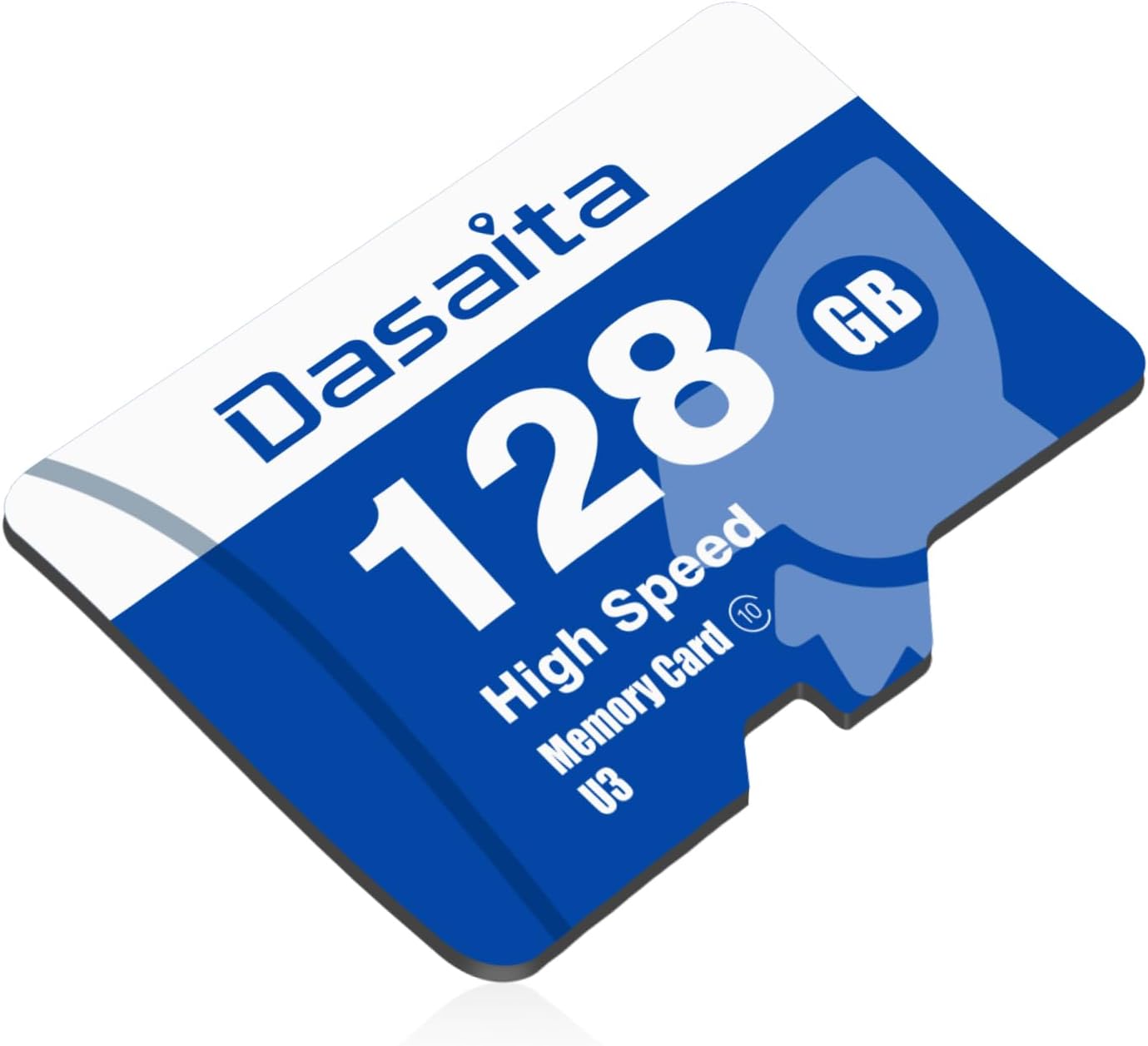 dasaitaMemory Card with Full Size Adapter, Read Speed up to 28 MB/s, 128 GB, for Dash Cam
