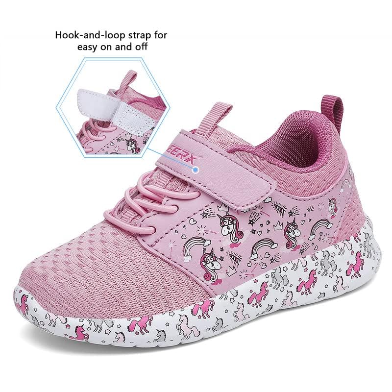 GEERX YUNI Unicorn Girls Shoes Lightweight Breathable Comfortable Sport Walking Athletic Running Tennis Sneakers (Toddler/Little Kid)4