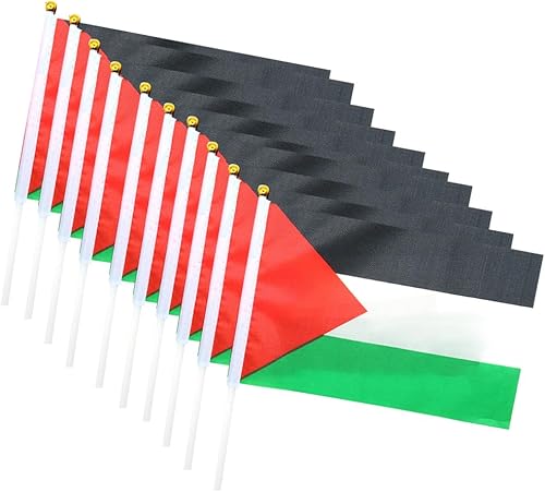 5 banderas palestinas de palestina pequeñas banderas palestinas de mano pequeñas banderas de Palestina en soporte de palestina, bandera ondeadora de disponible en Yaxa Colombia