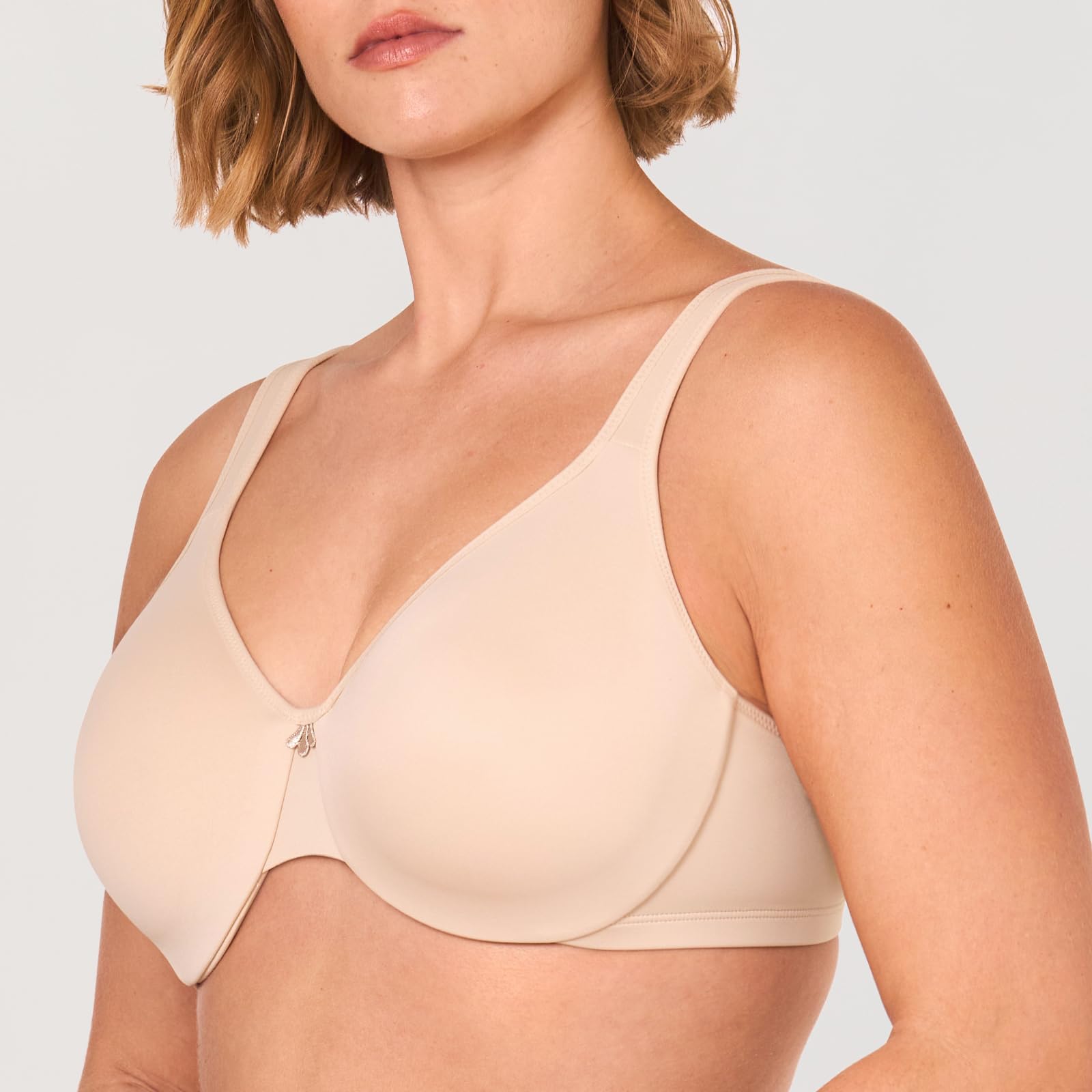DELIMIRA Sujetador Reductor con Aros Talla Grande Copa Completa para Mujer