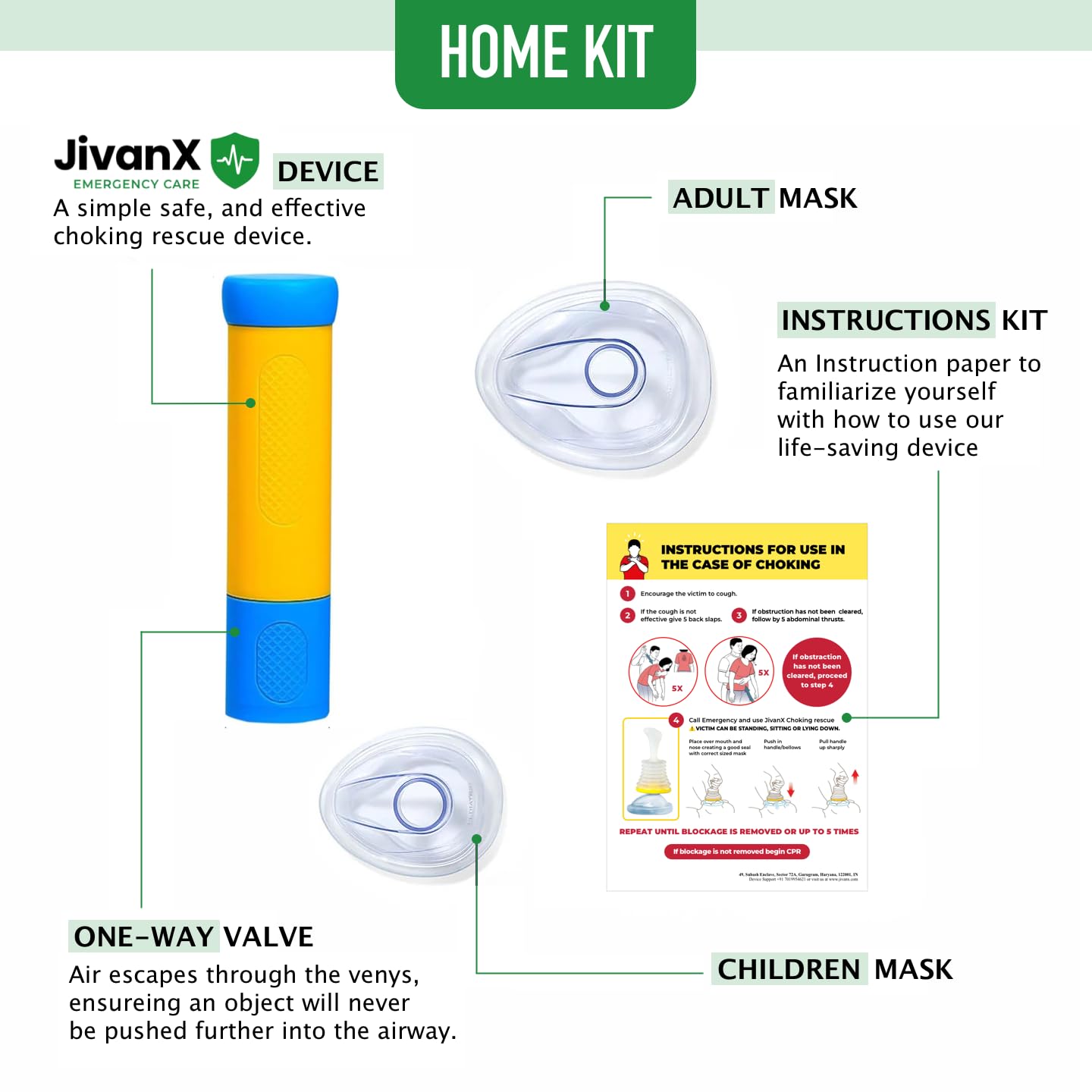 Anti Choking Device – Choking Rescue Suction Kit for Kids & Adults | First Aid Airway Clearing Device for Home, Travel & Emergency Use | Includes Emergency Instruction Manual | Pro — Amazon image 3