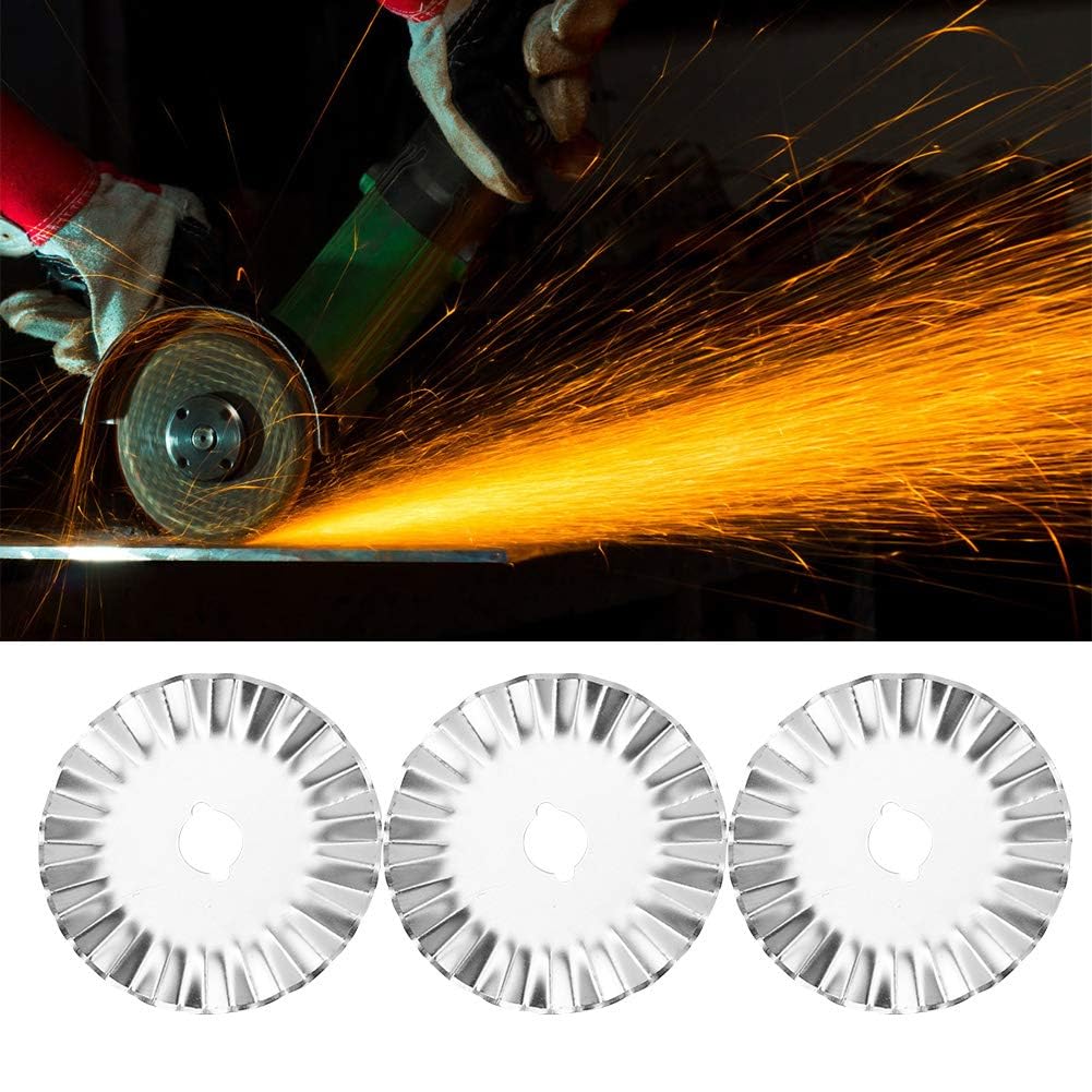 Waves Rotating Cutter Blades, 5PCS 45mm Fabric Cutting Blades Refill for Quilting Scrapbooking Sewing Arts