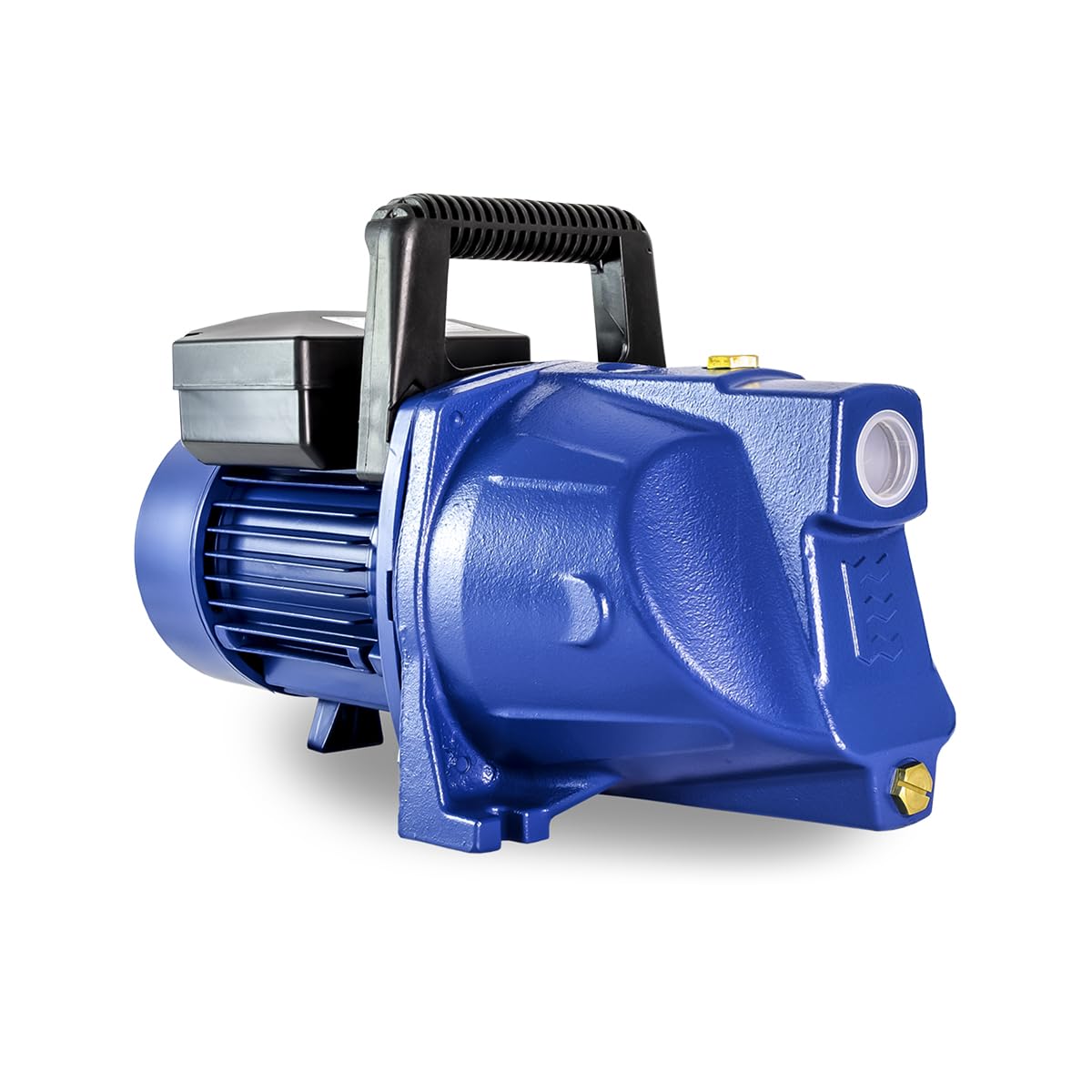 Tallas GARDEN 1500 B Pompa da giardino – 6.300 l/h – 1500 W – Altezza di mandata 48 m – Molto robusta – Con manico e spina montata – Pompa per irrigazione