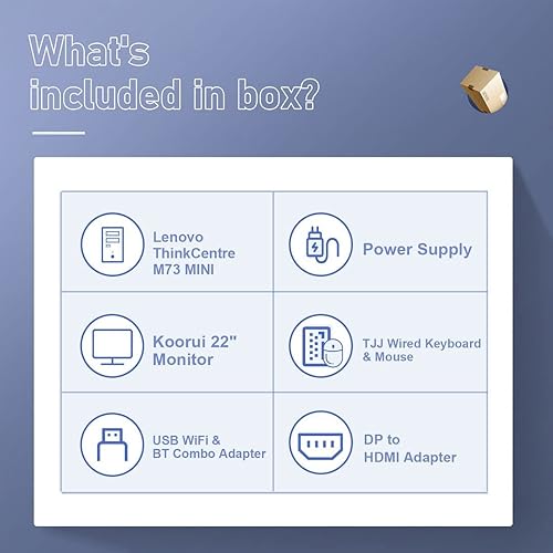 Miniatura 6 de Lenovo Mini PC de escritorio con monitor FHD de 22 pulgadas, Intel Core i5-4590T, 16 GB de RAM, SSD de 512 GB, WiFi, VGA, DP, HDMI, Windows 10 Pro