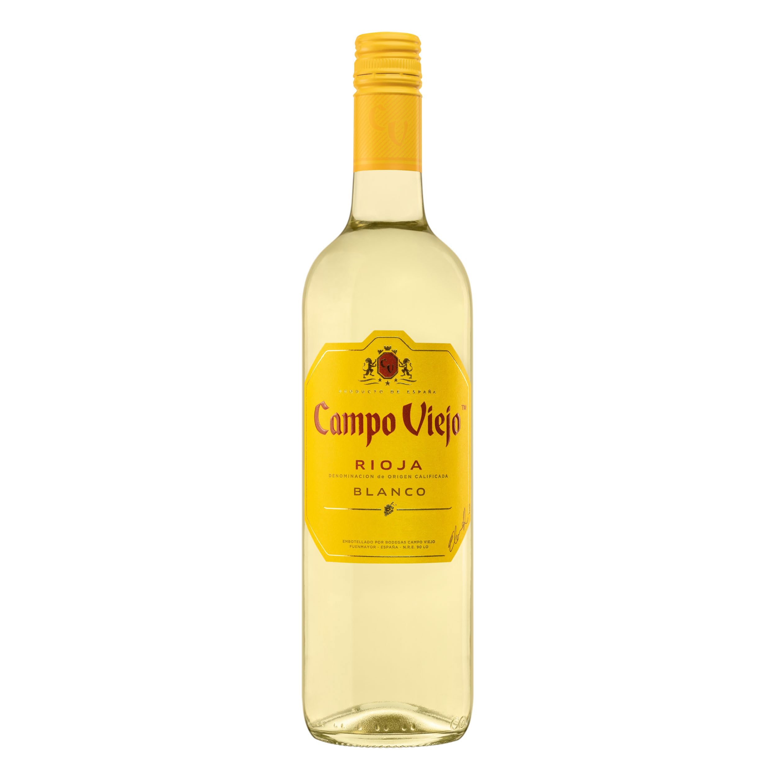 CAMPOVIEJO Rioja Blanco, Spanischer Weißwein, Wein aus der Provinz La Rioja, 1 x 0,75 L
