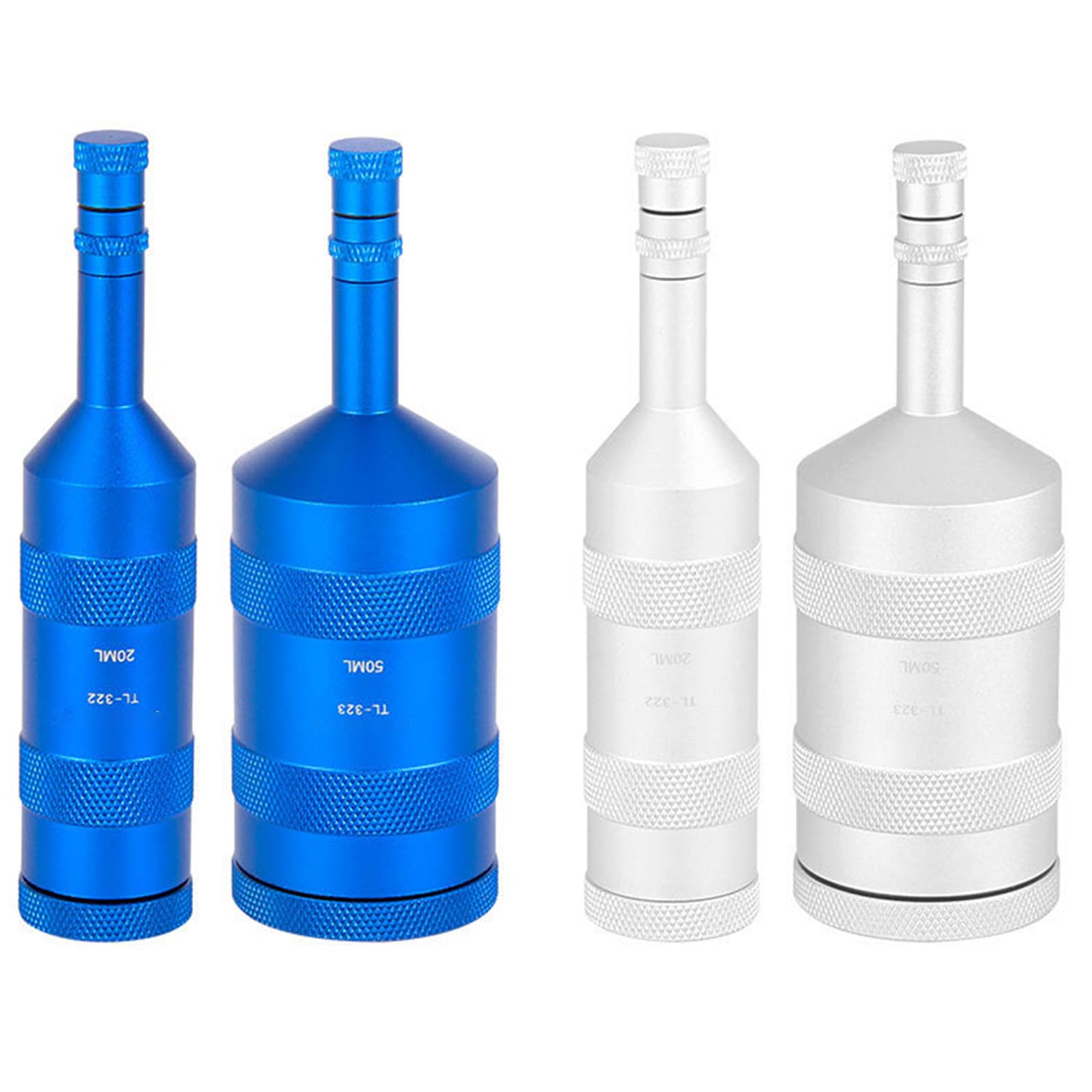 Uqezagpa Mountain Bike Portable Oil Container Bike Hydraulic Disc Brake Bleed Tool Oil Dispenser Bottle Metal Oil Container