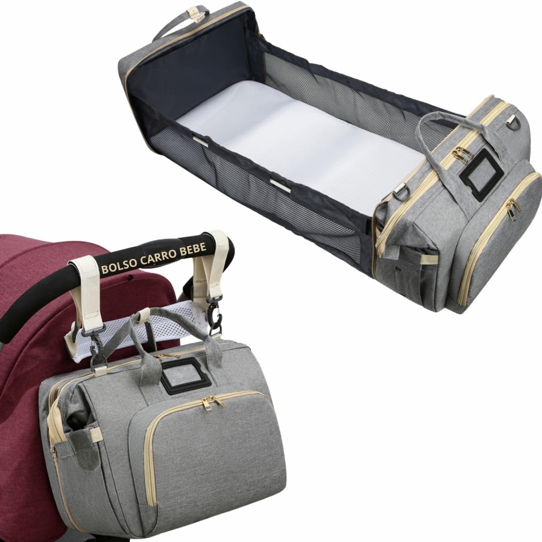 VANIVEN bolso carro bebe con cambiador portatil - bolsa de maternidad hospital con colgadores - pañaleras para bebes multifunción - bolso carrito bebe personalizado - mochila carro bebe