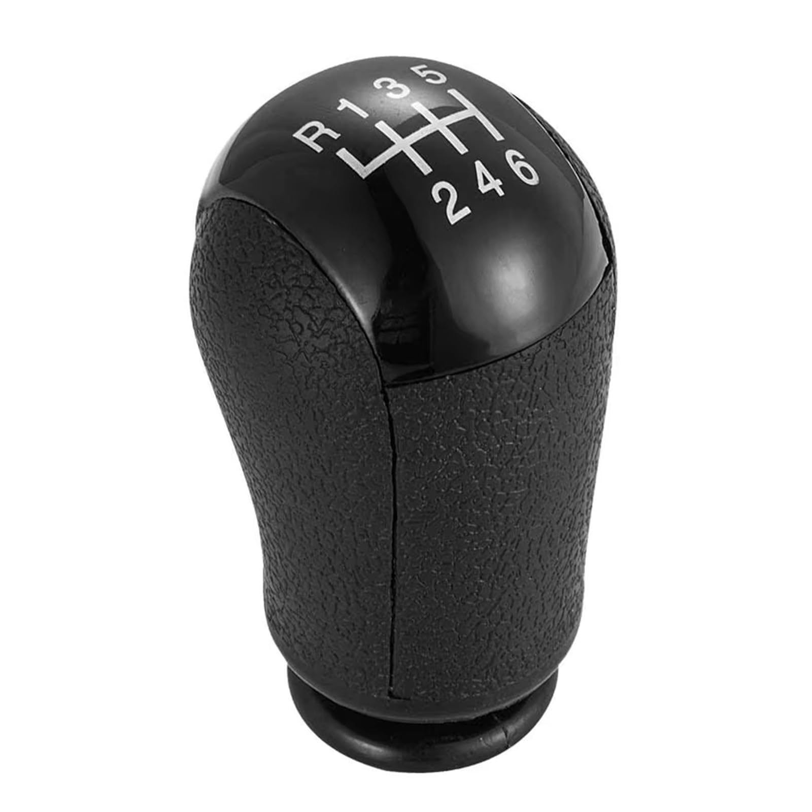 GHQFROP Transmission Gear Shift Knob for for Focus MK2 for C-Max for Mondeo MK3 for Mustang for Transit 5/6 Speed Gear Shift Knob Stick Shifter Lever Pen Hdandle Car Gear Stick Knob(Black 6 Speed)