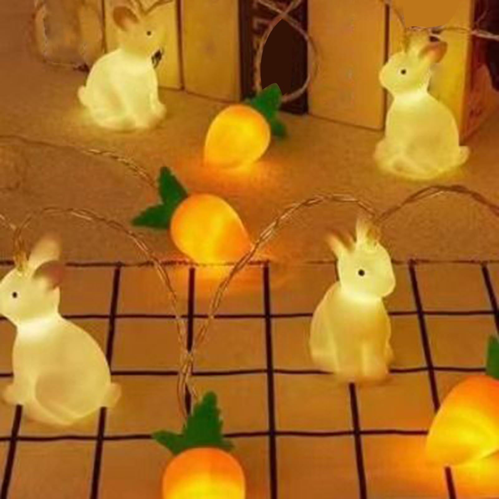 Lampki Wielkanocne Zabawne Jasne LED Wiosenna Dekoracja