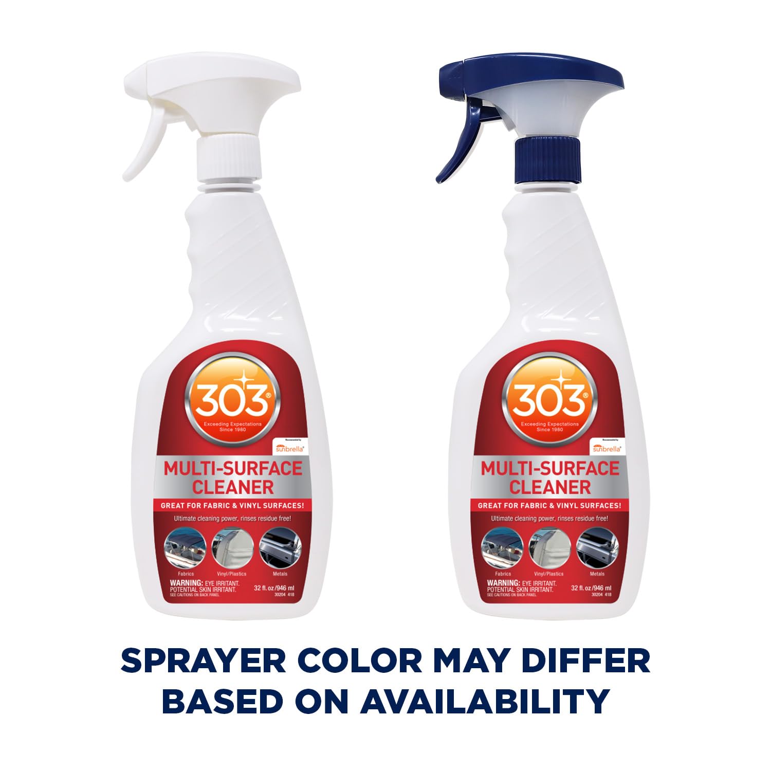 303 Marine Multi-Surface Cleaner for Vinyl & Canvas 32 oz | Removes dirt grime and stains from vinyl canvas upholstery and other marine surfaces. product thumbnail 4
