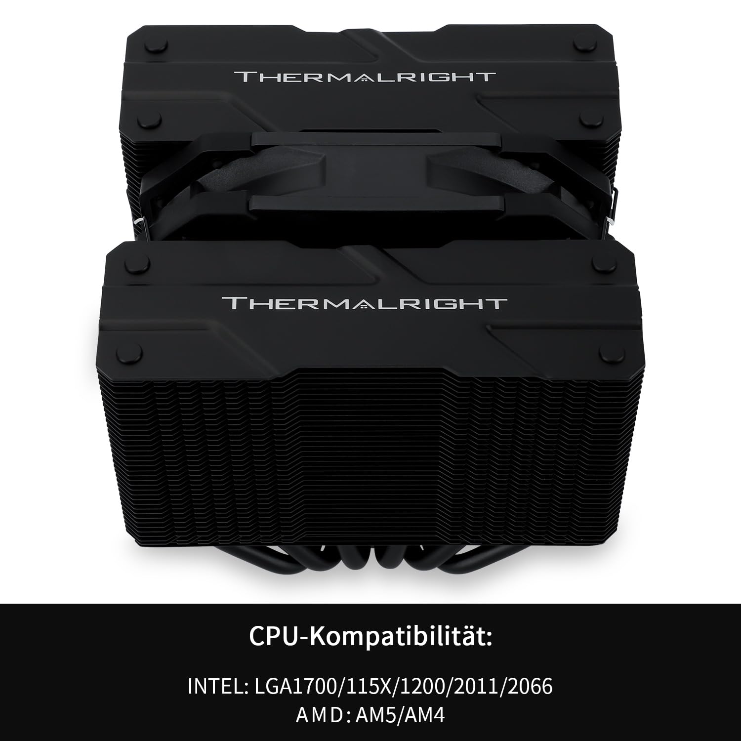 Thermalright Peerless Assassin 120 MINI Black CPU Kühler, 6 Heat Pipes AGHP Technologie, mit 120mm PWM Lüfter,1500RPM Geschwindigkeit,für AMD:AM4/AM5/Intel LGA 1851/1700/1150/1151/1200/2011,PC Kühler